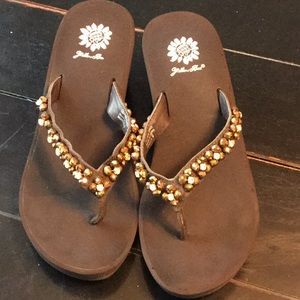 Crystal Bling Wedge Sandal